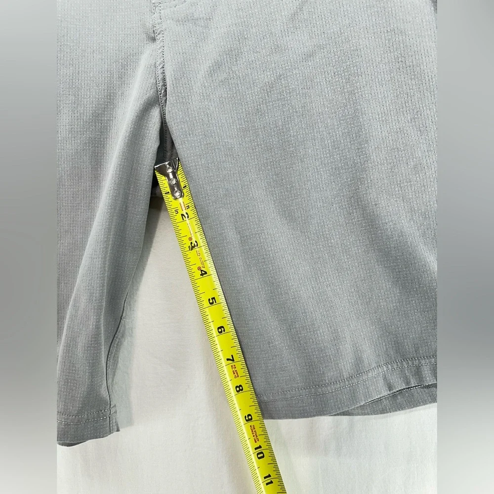 prAna Shorts Hiking Outdoor Chino Breathable Waffle Gray Mens‎ Size 38